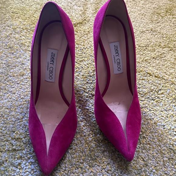 Jimmy Choo Fuchsia Heels - Picture 1 of 2
